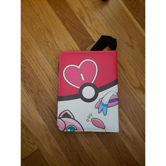 Pokemon TCG Pink White Sylveon Zip Up 55 pages Holds 440 Card Binder TCGAMES - Picture 5 of 8